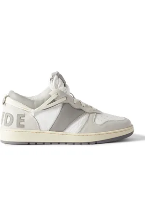Rhude Rhecess Colour-Block Distressed Leather Sneakers - Men - - US 8