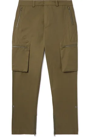 SAIF UD DEEN Holster Straight-Leg Panelled Cotton-Blend Canvas Cargo Trousers - Men - - M
