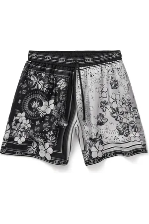 AMIRI Straight-Leg Printed Silk-Twill Shorts - Men - - L