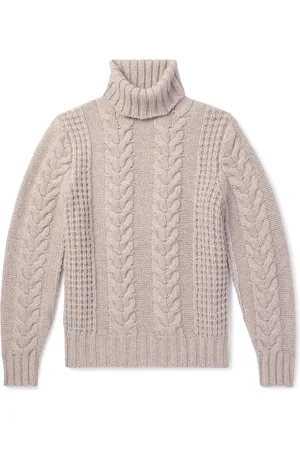 Brunello Cucinelli Cable-Knit Cashmere Rollneck Sweater - Men - - IT 54