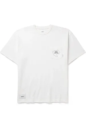 Wtaps Logo-Print Appliquéd Cotton-Jersey T-Shirt - Men - - M