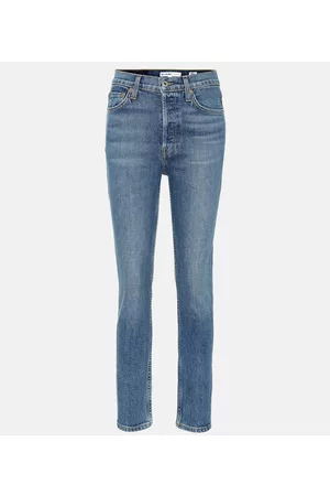 RE/DONE Cropped high-rise skinny jeans