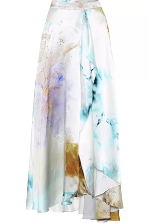 Roksanda Zinja printed high-rise silk skirt