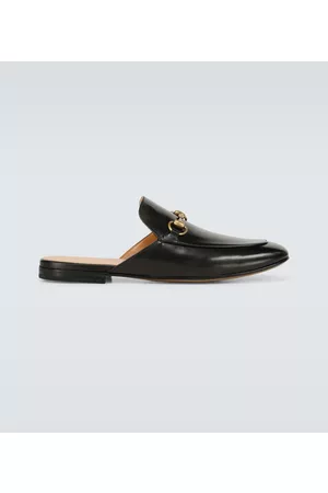 Gucci Men Slippers - Leather Horsebit slippers