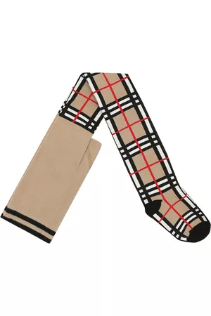 Burberry Check cotton-blend tights