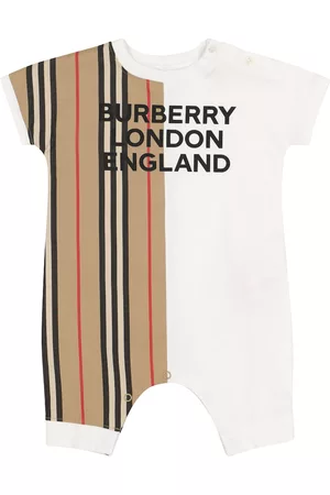 Burberry Baby Icon Stripe cotton onesie
