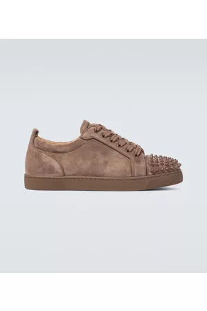 Christian Louboutin Mens Louis Junior Flat Silex Brown Low Top