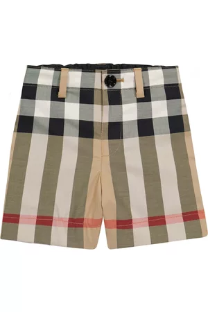 Burberry Baby checked stretch-cotton shorts