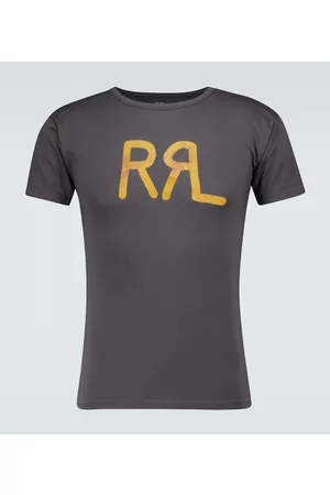 RRL Logo short-sleeved cotton T-shirt