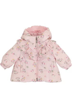 MONNALISA Coats - Baby floral quilted coat