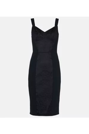 Dolce & Gabbana Lace-paneled bustier dress