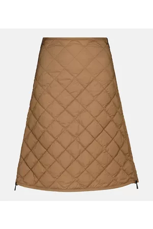 Moncler Quilted high-rise skirt