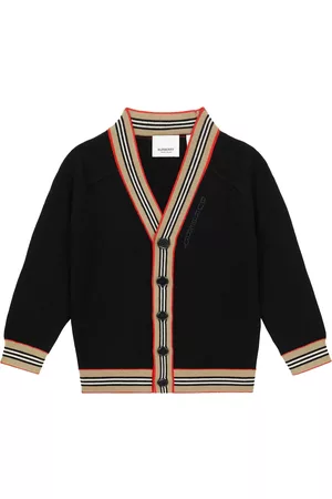 Burberry Kids Cardigans - Icon Stripe wool cardigan