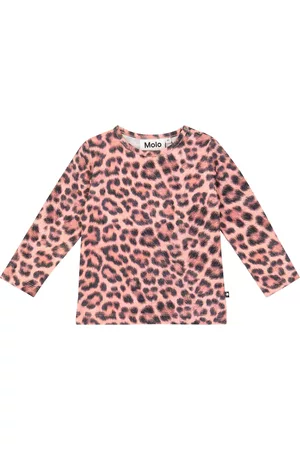 Molo Baby Eva leopard-print cotton-blend top