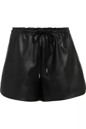 Stella McCartney Faux leather high-rise shorts