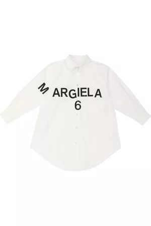 Mm6 Maison Margiela Kids Logo cotton shirt