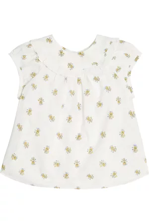 Bonpoint Baby Line floral cotton poplin top