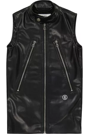 Mm6 Maison Margiela Kids Faux-leather dress