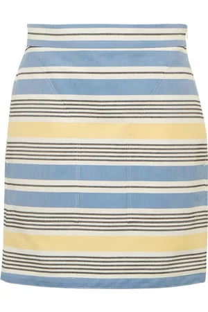 Max Mara Pere striped cotton miniskirt