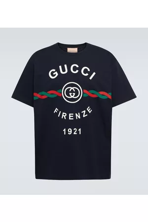 Gucci Men T-shirts - Logo cotton jersey T-shirt