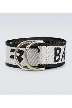 Balenciaga Men's Bb Signature Belt Bb Monogram Coated Canvas - Beige Brown - Size 30