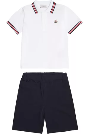 Moncler Shorts - Set of cotton polo shirt and shorts