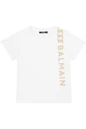 Balmain Embellished cotton T-shirt