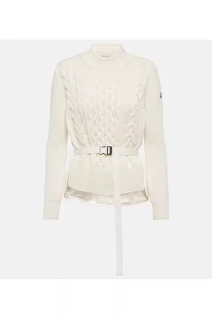 Moncler Belted wool-blend sweater