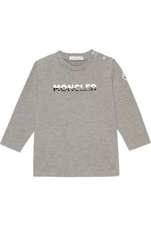 Moncler Baby logo cotton jersey top