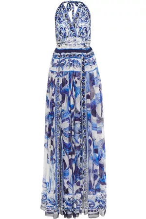 Dolce & Gabbana Printed silk chiffon maxi dress