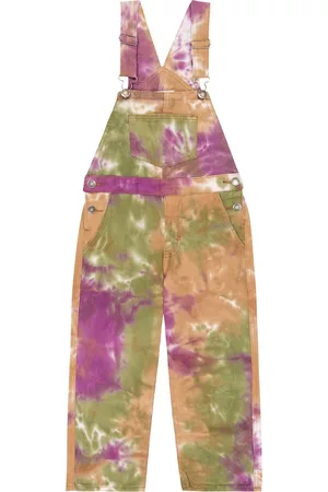 Molo Boys Neckties - Aer tie-dye denim overalls