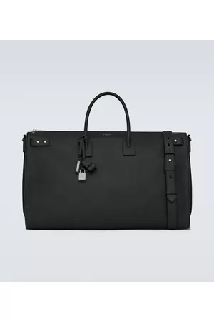 DUFFLE SAINT LAURENT briefcase bag in crocodile-embossed matte leather, Saint Laurent
