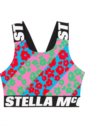 Stella McCartney Printed jersey crop top