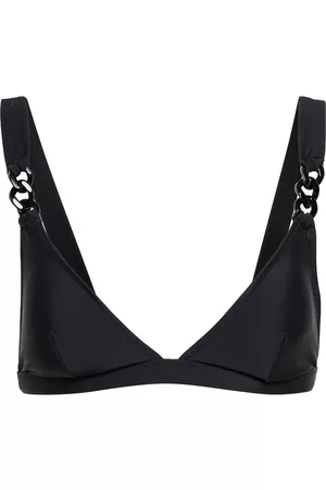 Stella McCartney Falabella chain-strap triangle bikini top