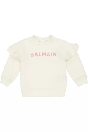 Balmain Sweatshirts - Baby logo-printed cotton sweatshirt