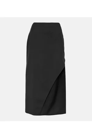 Alexander McQueen Women Midi Skirts - Wool and mohair midi skirt