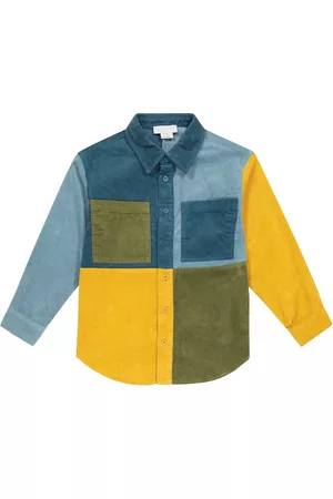 Stella McCartney Colorblocked corduroy shirt