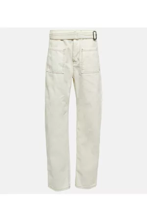 Etro Belted low-rise cotton canvas pants