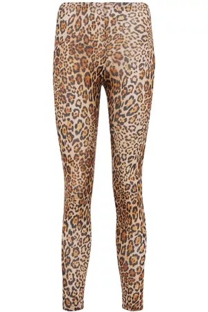 Etro Leopard-print wool leggings