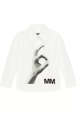 Maison Margiela Logo printed cotton shirt