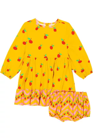 Stella McCartney Baby Printed Dresses - Baby printed twill dress and bloomers set