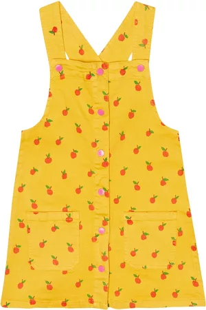 Stella McCartney Printed cotton-blend dungaree dress