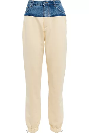 AMIRI Denim and cotton jersey sweatpants