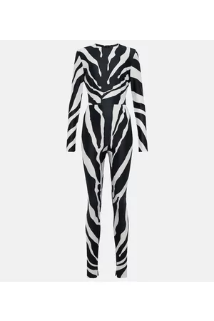 Dolce & Gabbana Women Jumpsuits - Zebra-printed jersey jumpsuit