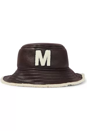 Maison Margiela Kids Hats - Faux leather bucket hat