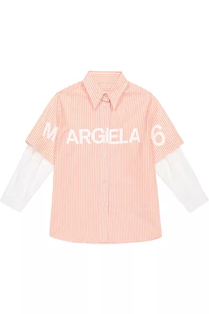 Maison Margiela Striped cotton poplin shirt