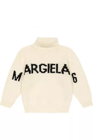 Maison Margiela Logo jacquard turtleneck sweater