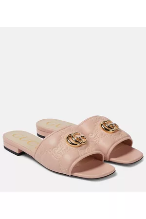 Gucci Women Sandals - GG matelassÃ© leather sandals