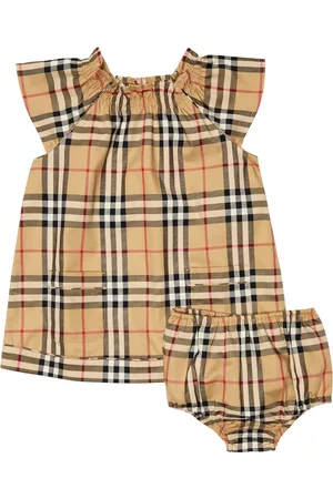 Burberry Baby Vintage Check cotton-blend dress and bloomers set