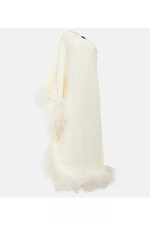 ‎Taller Marmo‎ Ubud feather-trimmed gown